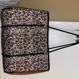 Cheetah print neoprene bag